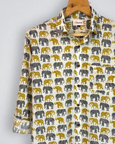Jubilant Giants - Pure Cotton Shirt - Jaipuri Crown